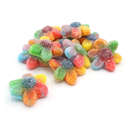 Frostys Rainbow Flowers Sweets Sugar Coated Gluten Free Dairy Free Halal Jelly Candy Salad Sweet Snacks