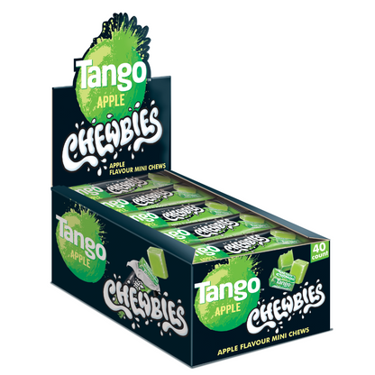 Tango Chewbies Apple 30g Mini Chews Halal Vegetarian Vegan Gelatine Free Gluten Free Stick Pack Candy Sweets