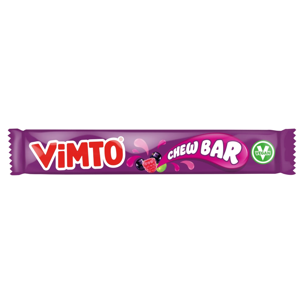 Vimto Chew Bar 18g 20p PMP Candy Chew Bars Sweets Vegan, Halal, Vegetarian - Frosty Sweet Factory
