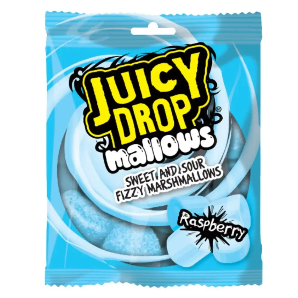Bazooka Juicy Drop Mallows Raspberry 100g - Frosty Sweet Factory