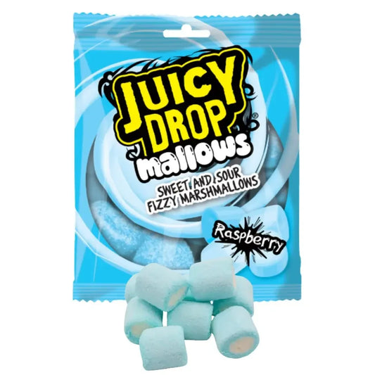 Bazooka Juicy Drop Mallows Raspberry 100g - Frosty Sweet Factory