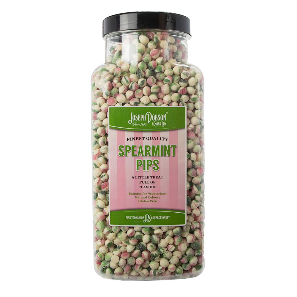 Dobsons Pips 2.72KG Jars Halal Vegetarian Gluten Free Hard Candy Snacks