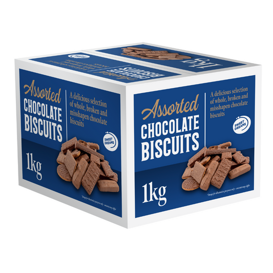Assorted Chocolate Biscuits Box 1kg, Cookies Biscuits - Frosty Sweet Factory