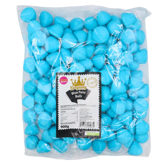 Frostys Paint Balls Blue Raspberry & Vanilla Marshmallow Foam Marshmallows Pick N Mix Candy Salad Mallow Snacks