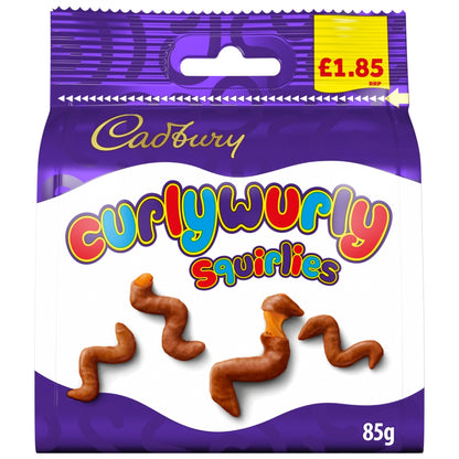Cadbury Curly Wurly Squirlies Chocolate Bag 85g Halal Vegetarian