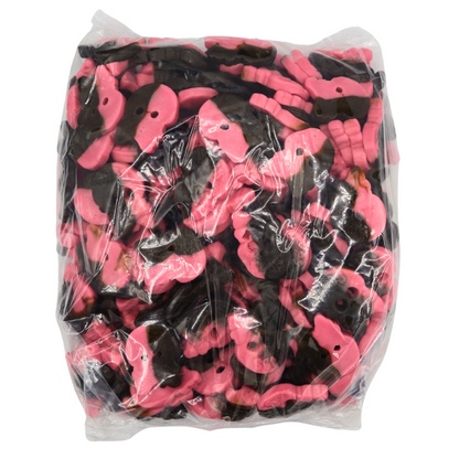 BUBS Raspberry Liquorice Skulls Vegan Vegetarian Halal Swedish Candy Pick N Mix Sweets