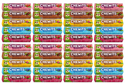 40 Chewits packs filling the frame