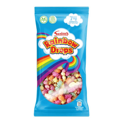 Swizzels Rainbow Drops Mega Bags 32g x 24 Vegetarian Candy Snacks