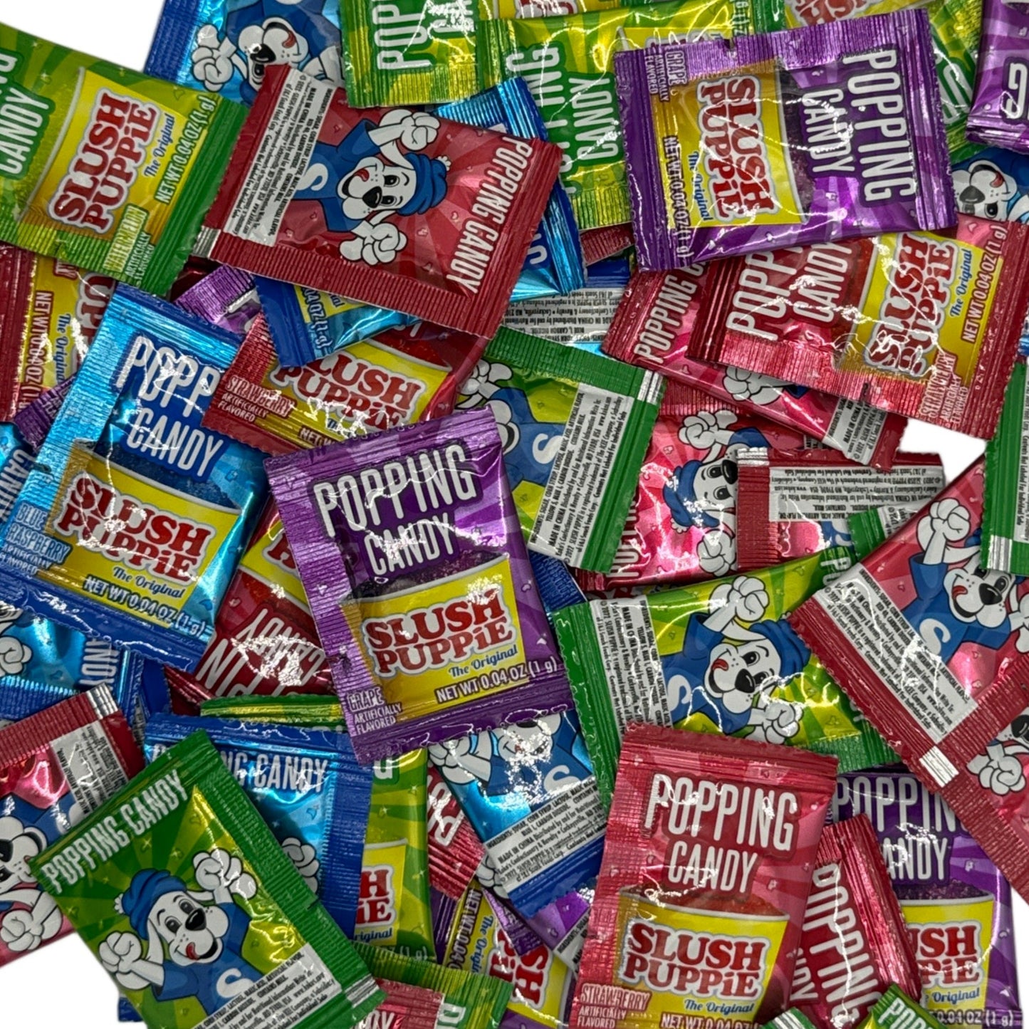 Slush Puppie 4 Flavour Popping Candy 0.04oz (1g) Pick N Mix USA Candy Salad Sweet Snacks