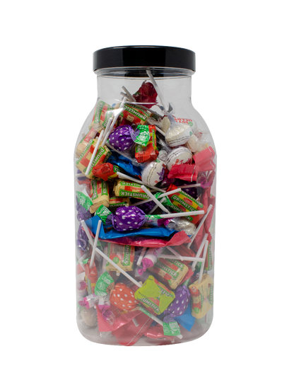 Large Empty Plastic Sweet Jars Various Sizes with Lids