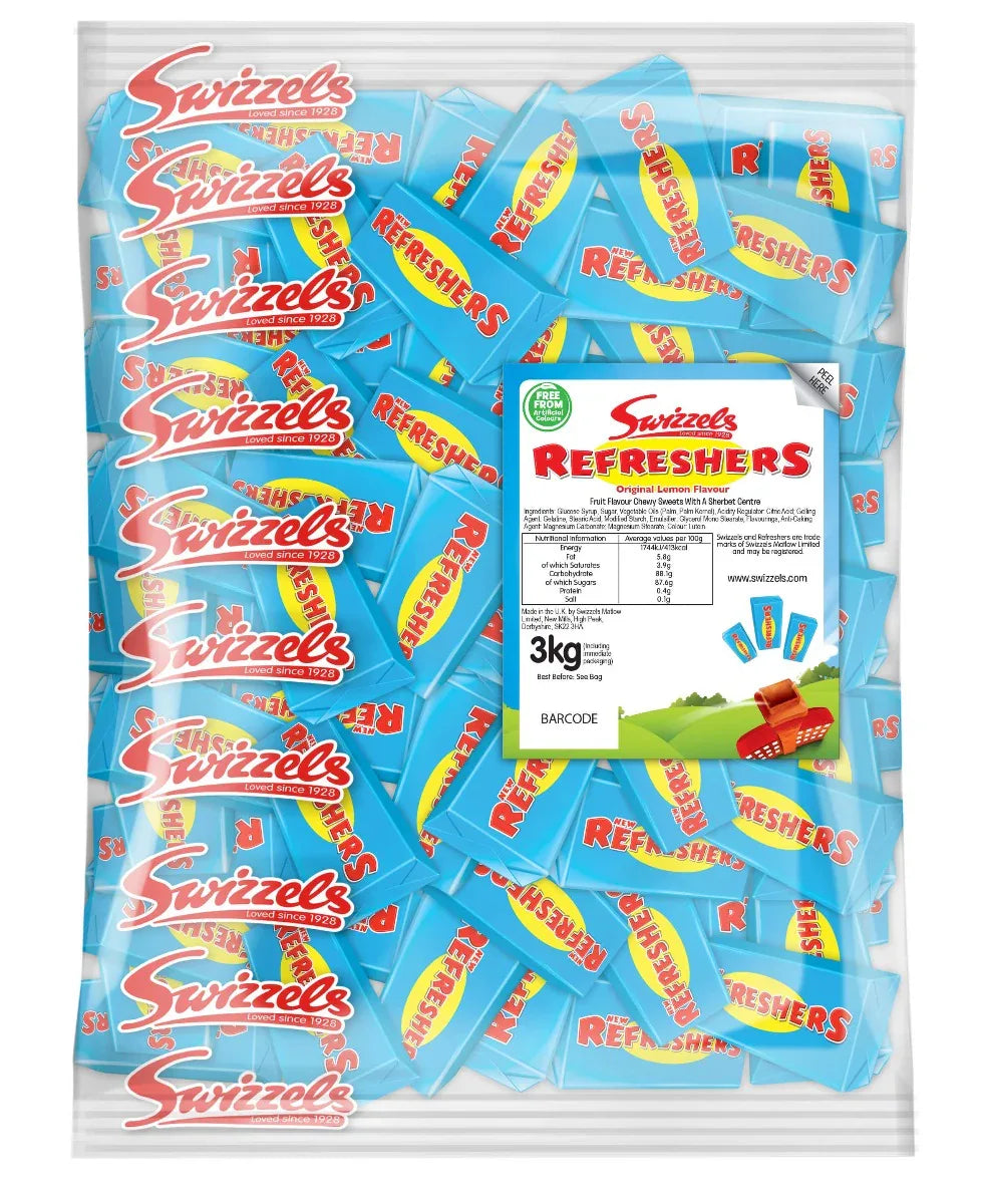 Pick N Mix Swizzels Refresher Lemon Flavoured Chews Candy Sweets - Frosty Sweet Factory