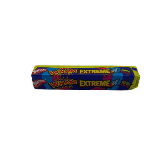 Barratt Wham Xtreme Stick Pack 36g Sour Candy Chew Sweets Vegan, Halal, Vegetarian
