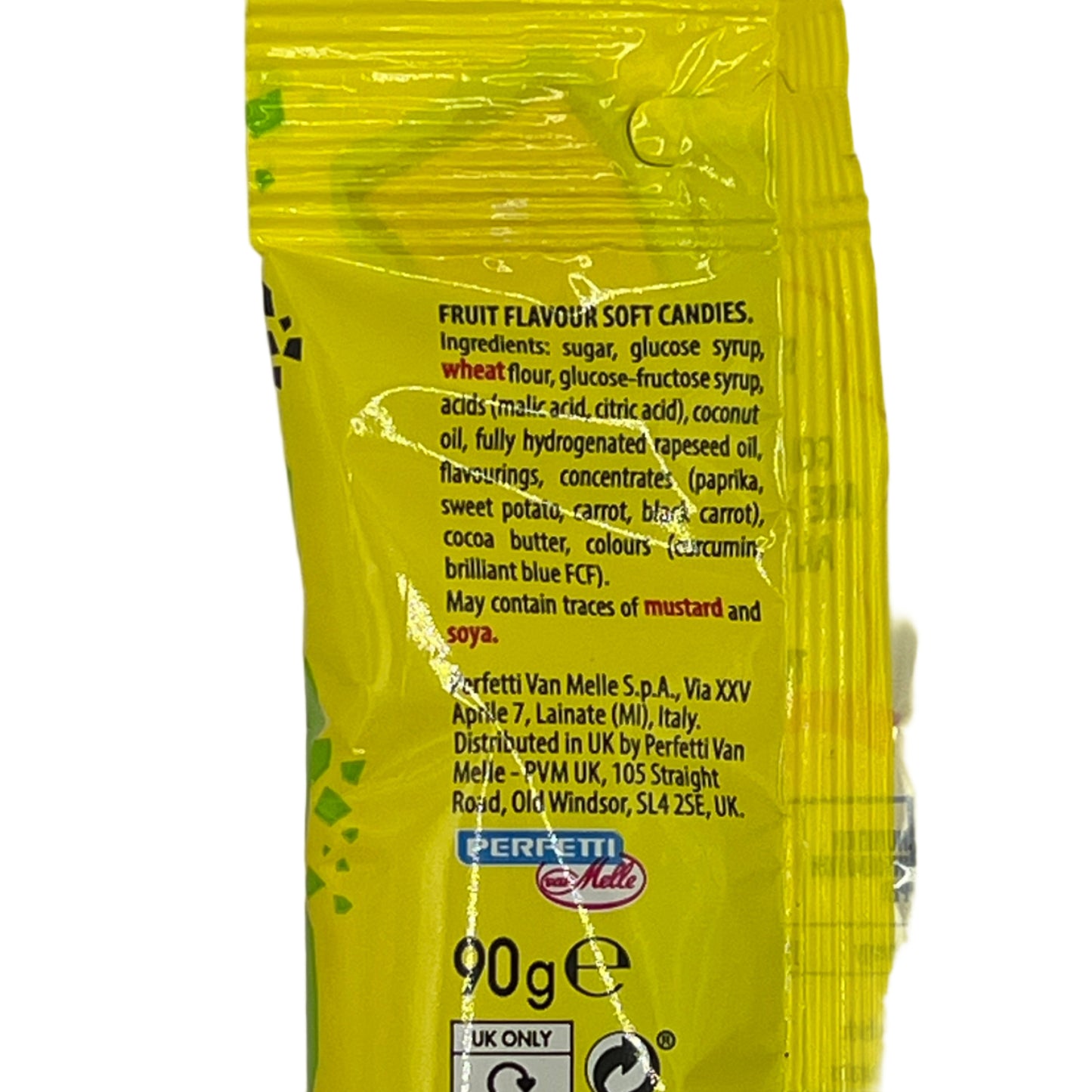 Chupa Chups Sour Mixed Belts Pack 90g Vegetarian Halal Dairy Free Candy Sweets Snacks