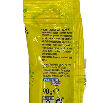 Chupa Chups Sour Mixed Belts Pack 90g Vegetarian Halal Dairy Free Candy Sweets Snacks