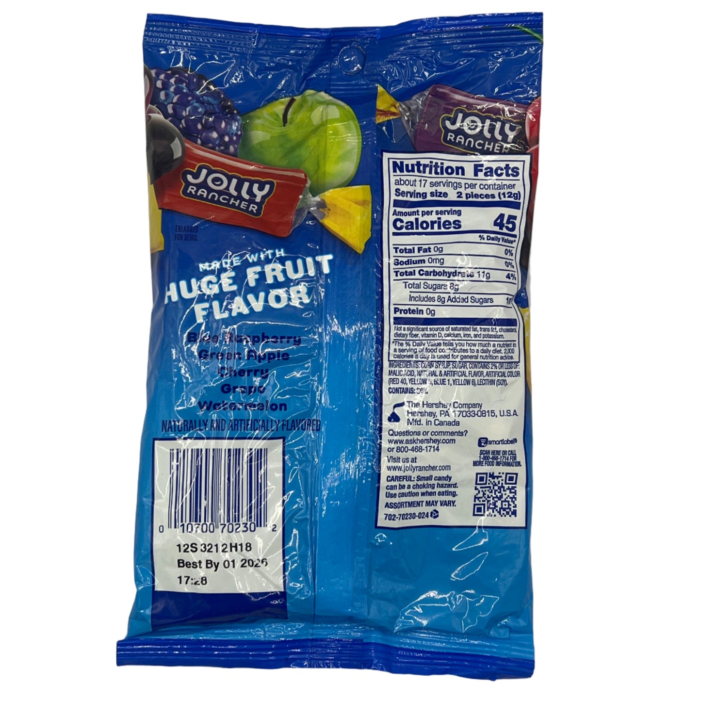 Jolly Rancher Hard Candy 7oz (198g) *UK COMPLIANT*, USA Hard Candy, Gluten Free