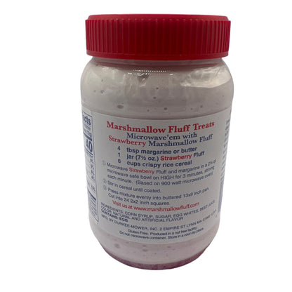 CLEARANCE: FLUFF Marshmallow Strawberry 7.5oz (213g) USA FLUFF Spread Gluten Free, Vegetarian Halal Candy Snack Topper