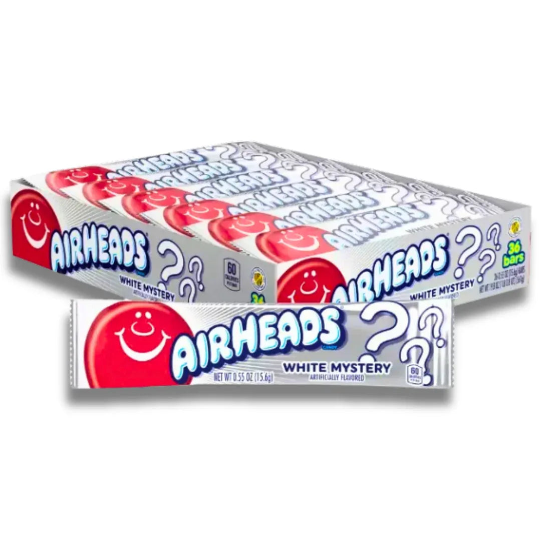 Airheads Chew Bar White Mystery USA Candy Chew Bars 0.55oz (15.6g)
