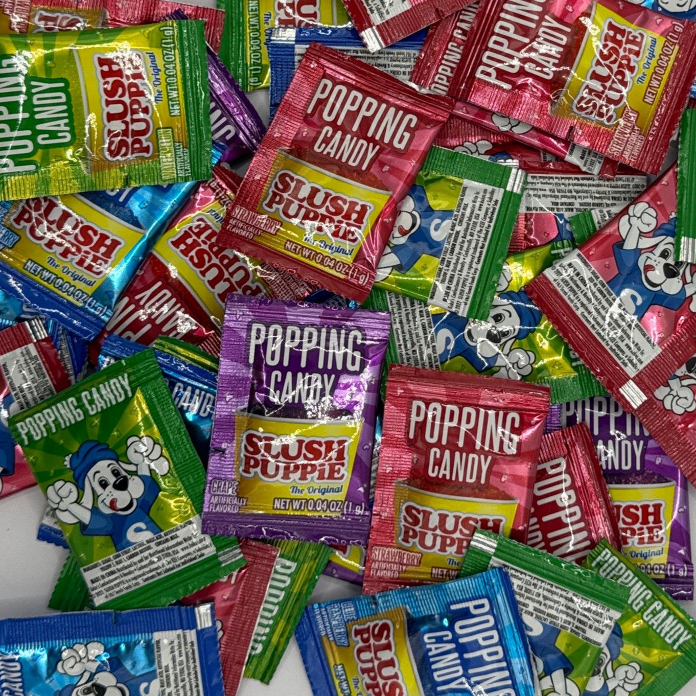 Slush Puppie 4 Flavour Popping Candy 0.04oz (1g) Pick N Mix USA Candy Salad Sweet Snacks