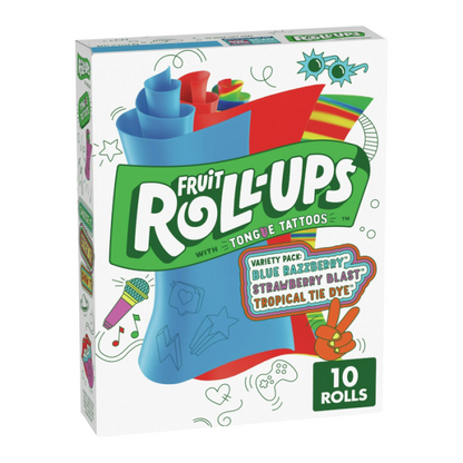 Betty Crocker Fruit Roll-ups Variety 5oz (141g), USA Candy Fruit Roll Ups, Gelatine Free, Gluten Free - Frosty Sweet Factory