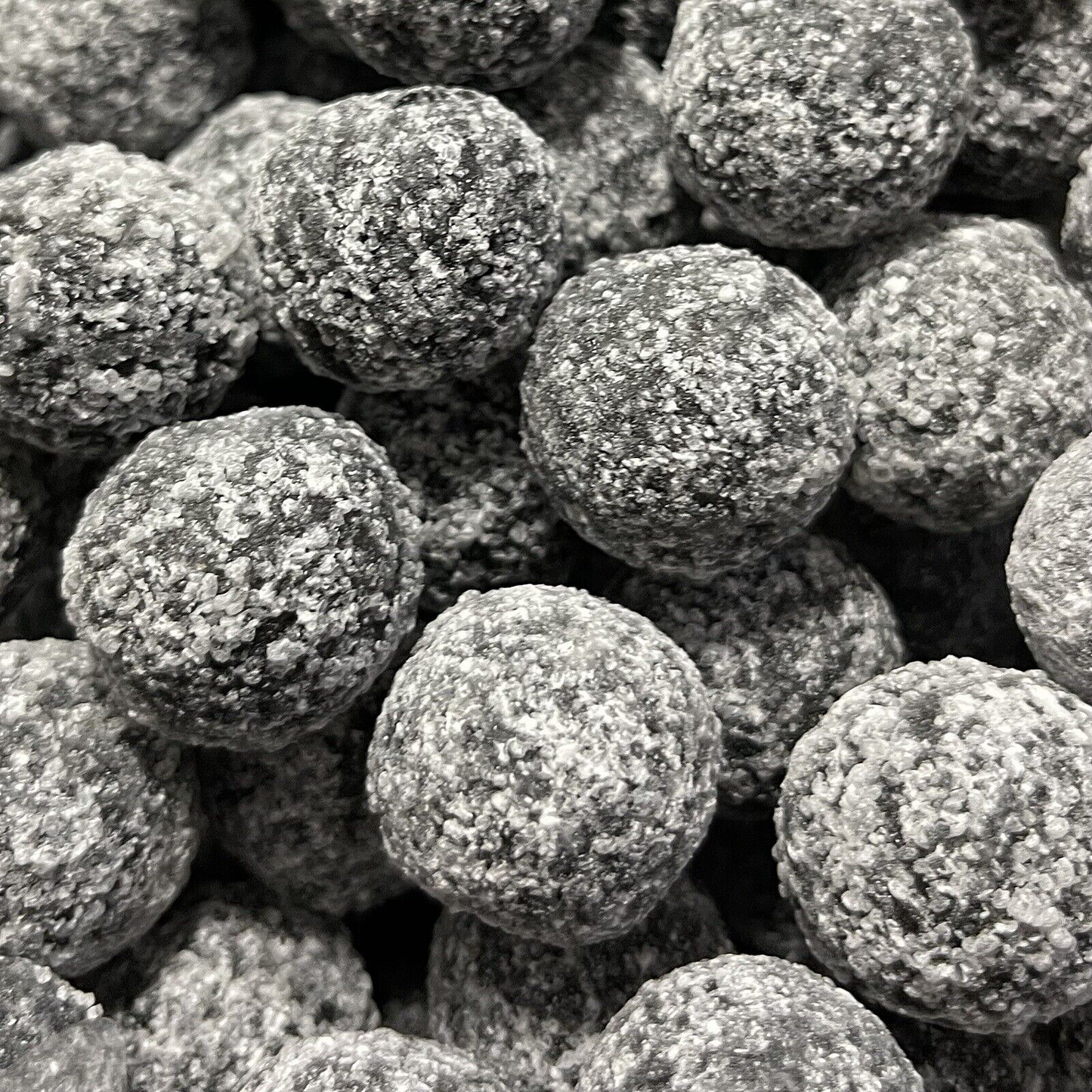 Frostys Black Deathly Ultra Sour Balls Pick N Mix, Candy Salad Sweets Various Weights