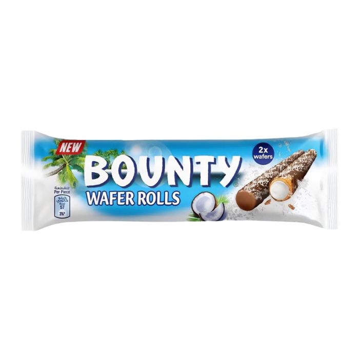 Bounty Wafer Rolls (22.5g), Egypt Chocolate Wafer Sticks - Frosty Sweet Factory