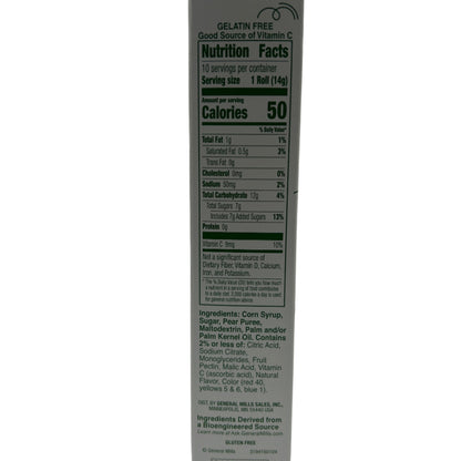 CLEARANCE: Betty Crocker Fruit Roll-ups Blastin' Berry Hot Colors 5oz (141g) USA Candy Fruit Roll Ups Vegetarian Halal Gelatine-Free Gluten-Free Candy Snack