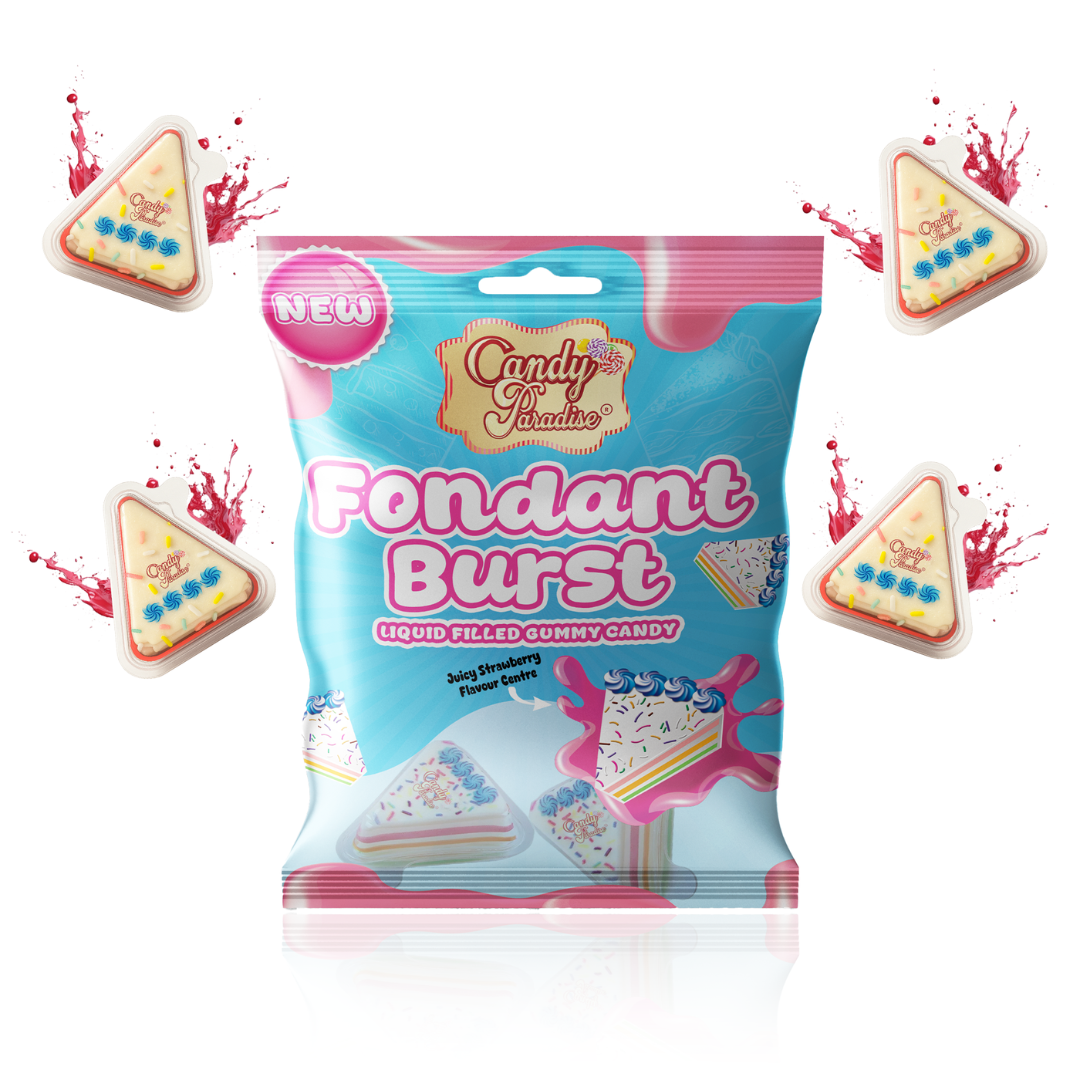 Candy Paradise Fondant Burst Liquid Filled Gummy Candy 72g