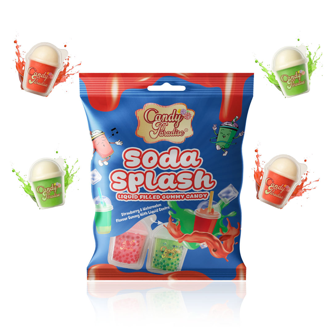 Candy Paradise Soda Splash Liquid Filled Gummies 72g