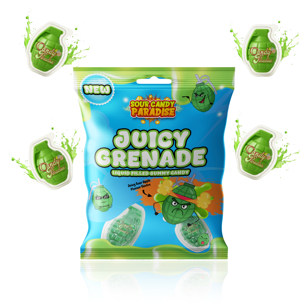 Candy Paradise Juicy Grenade Liquid Filled Gummies 72g