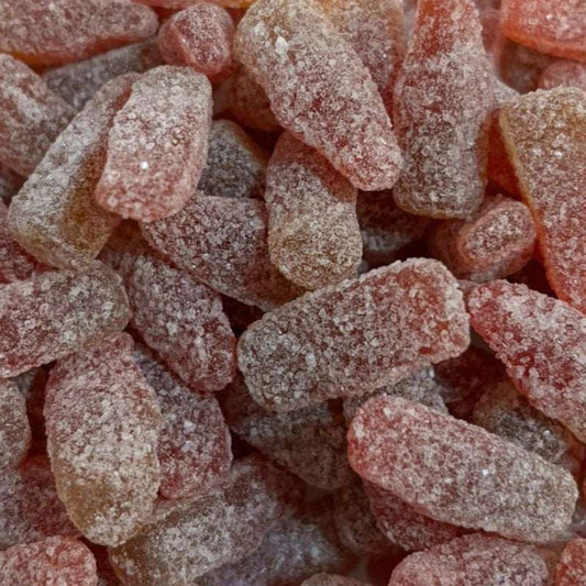 Frostys Fizzy Cherry Bottles Pick N Mix, Candy Salad Sweets Various Weights, Bulk Buy, Halal - Frosty Sweet Factory
