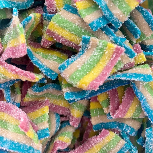Sweetzone Mini Fizzy Rainbow Belts Mix Halal Candy Pick N Mix Sweets