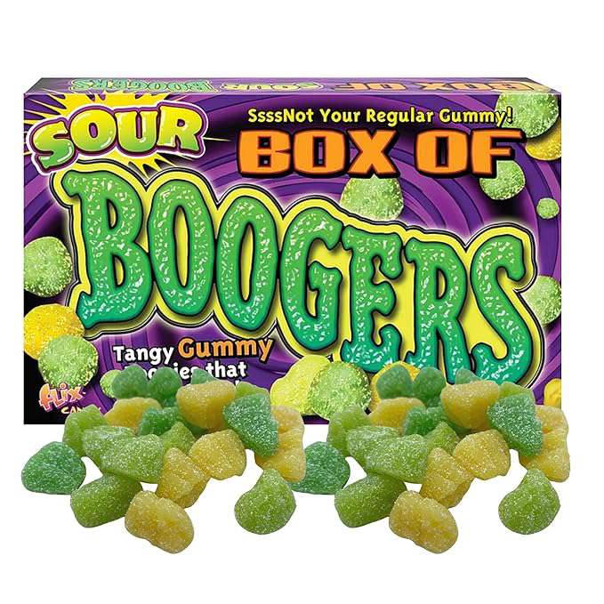 Flix Sour Box of Boogers Theater Box 3oz (85g), USA Candy - Frosty Sweet Factory