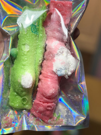 Freeze Dried Candy Fruit Roll Ups Stuffed Variety Mix Cotton Candy or Fluff Sweets - Frosty Sweet Factory