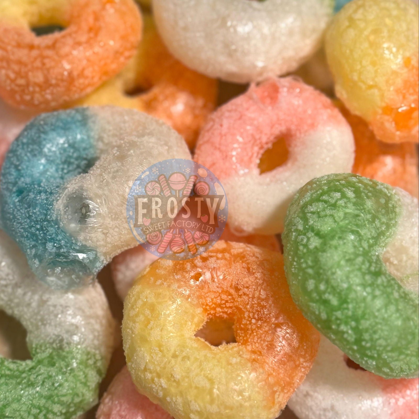 Freeze Dried Candy Rings Variety Mix USA Sweets - Frosty Sweet Factory