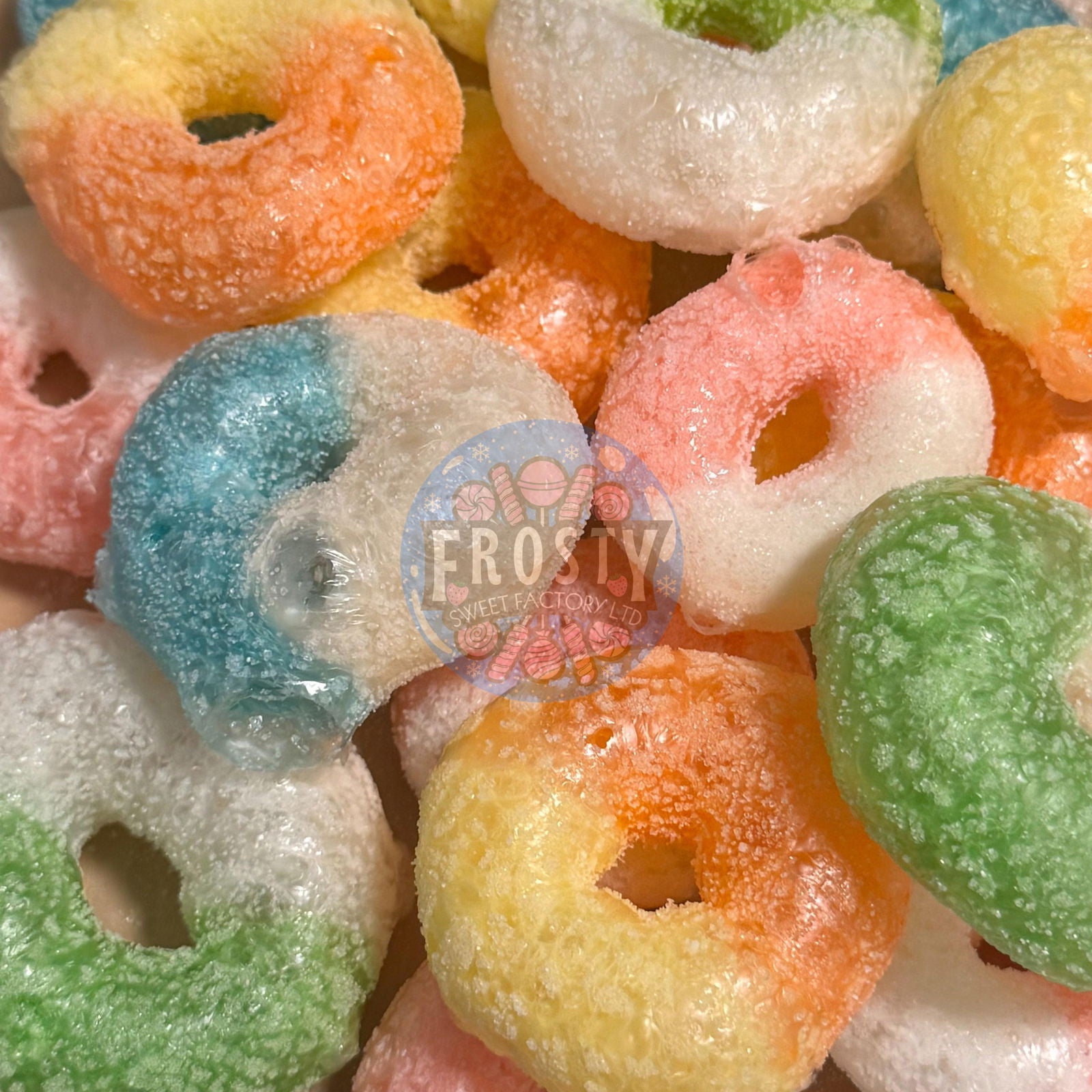Freeze Dried Candy Rings Variety Mix USA Sweets - Frosty Sweet Factory
