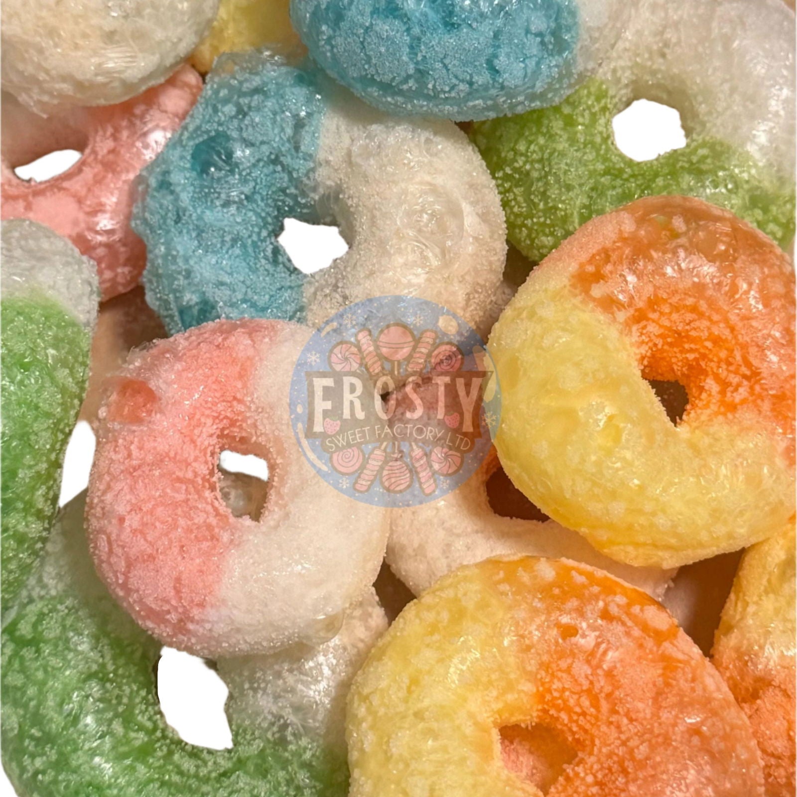 Freeze Dried Candy Rings Variety Mix USA Sweets - Frosty Sweet Factory