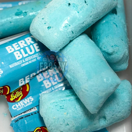 Freeze Dried Chew Bars Jelly Belly Berry Blue Mini Taffy USA Sweets Candy Chew Bar - Frosty Sweet Factory