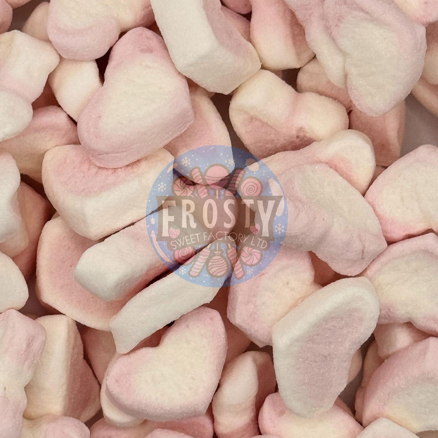 Freeze Dried Marshmallows Mini Hearts Mallows Hot Chocolate Cereal Marshmallow Topping Toppers Candy Sweets - Frosty Sweet Factory