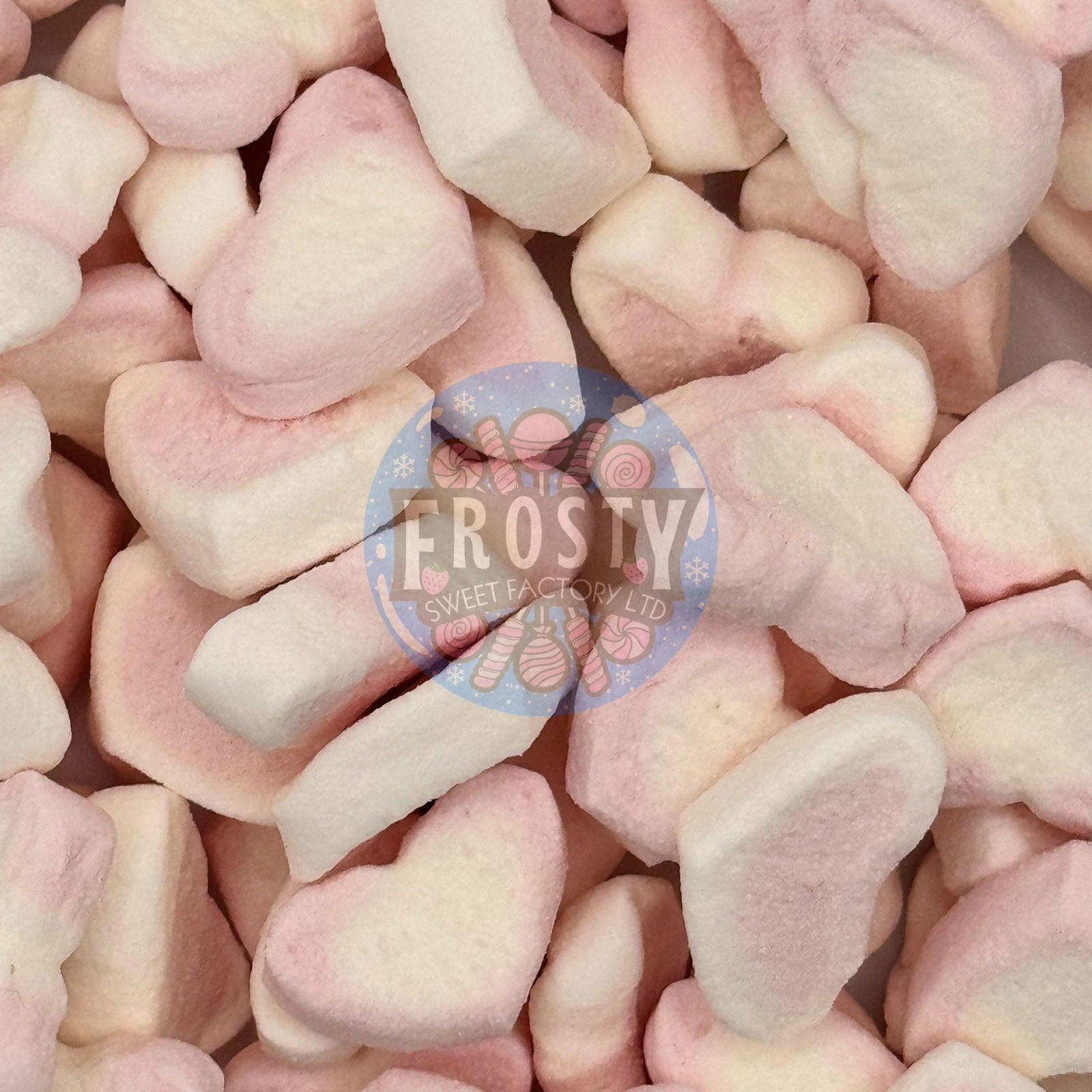 Freeze Dried Marshmallows Mini Hearts Mallows Hot Chocolate Cereal Marshmallow Topping Toppers Candy Sweets - Frosty Sweet Factory