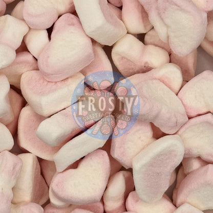 Freeze Dried Marshmallows Mini Hearts Mallows Hot Chocolate Cereal Marshmallow Topping Toppers Candy Sweets - Frosty Sweet Factory