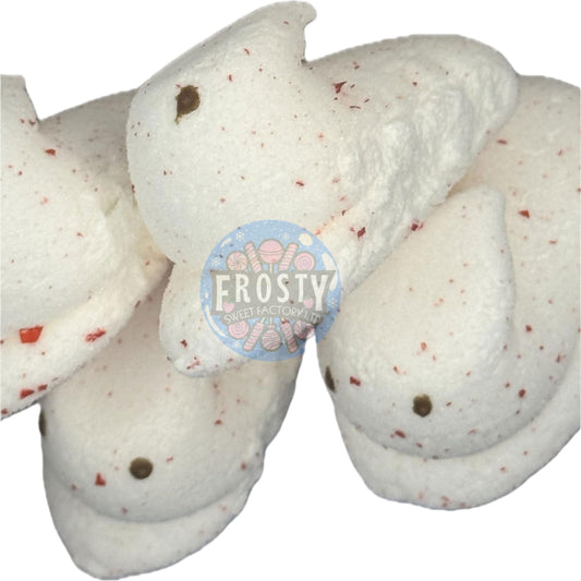 Freeze Dried Marshmallows Peeps Candy Cane Mallows USA Marshmallow Candy Sweets - Frosty Sweet Factory