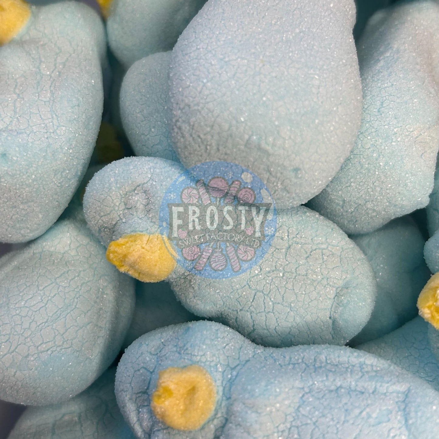 Freeze Dried Marshmallows Penguins Blue Mallows Marshmallow Candy Sweets - Frosty Sweet Factory