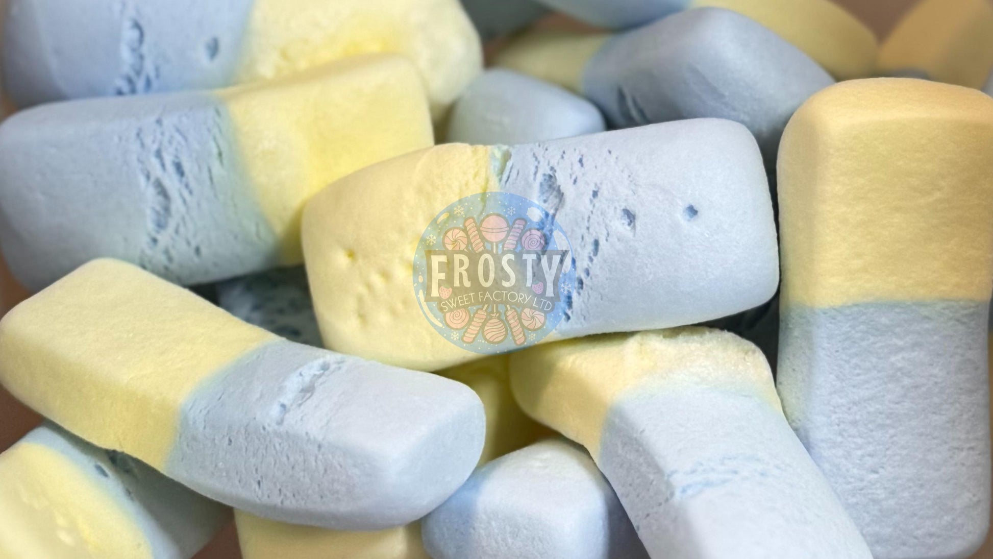 Freeze Dried Sweets Squashies Minions Banana & Blueberry Candy - Frosty Sweet Factory