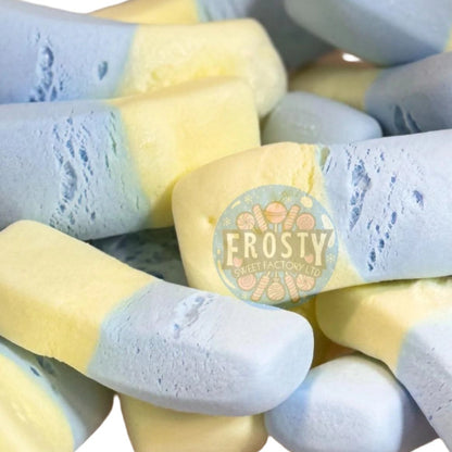 Freeze Dried Sweets Squashies Minions Banana & Blueberry Candy - Frosty Sweet Factory