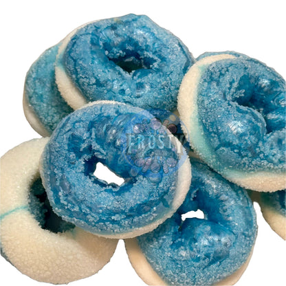 Freeze Dried Sweets Blue Rasberry Rings Candy - Frosty Sweet Factory