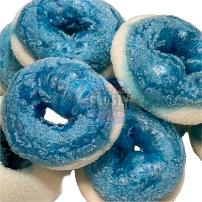 Freeze Dried Sweets Blue Rasberry Rings Candy - Frosty Sweet Factory