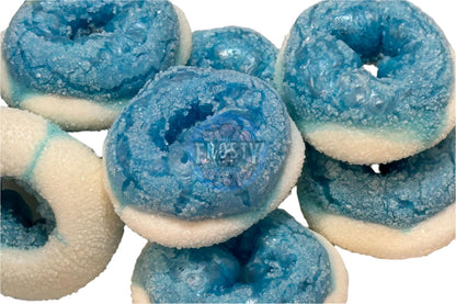Freeze Dried Sweets Blue Rasberry Rings Candy - Frosty Sweet Factory