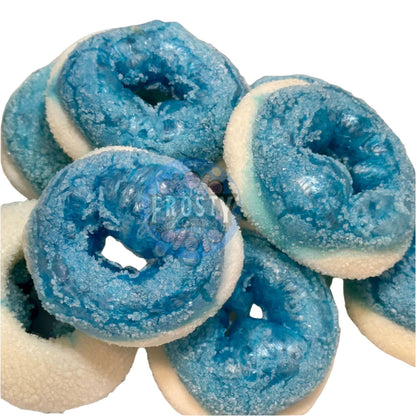 Freeze Dried Sweets Blue Rasberry Rings Candy - Frosty Sweet Factory