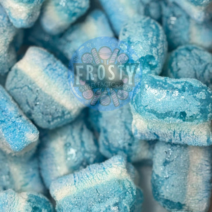 Freeze Dried Sweets Blue Raspberry Slices Pick N Mix Candy - Frosty Sweet Factory