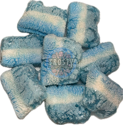 Freeze Dried Sweets Blue Raspberry Slices Pick N Mix Candy - Frosty Sweet Factory